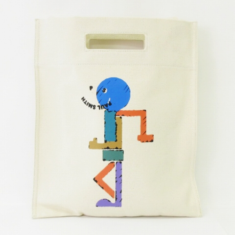 ポールスミス PAUL SMITH 美品 グラフィックショッパー 2way フラット 