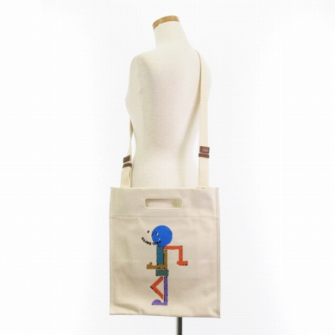 美品LOGO PRINT SHOPPER 2way バッグ ショルダーバッグ