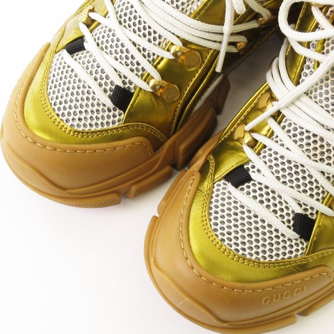 グッチ GUCCI Flash trek フラッシュ トレック スニーカー ブラウン 