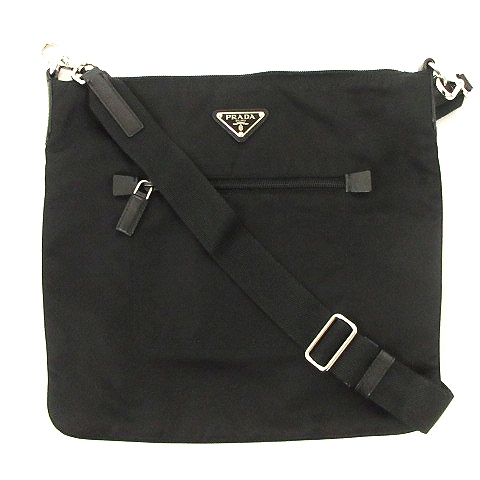 良品 PRADA プラダ メッセンジャー ショルダー バッグ ナイロン  