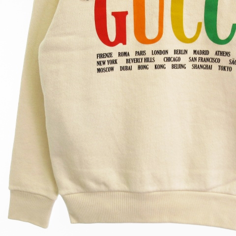 グッチ GUCCI トレーナー スウェット 長袖 タイガー スパンコール ロゴ 
