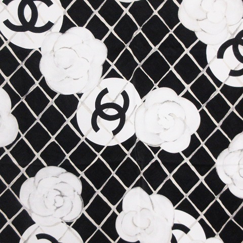 シャネル CHANEL スカーフ カメリア ココマーク マトラッセモチーフ 