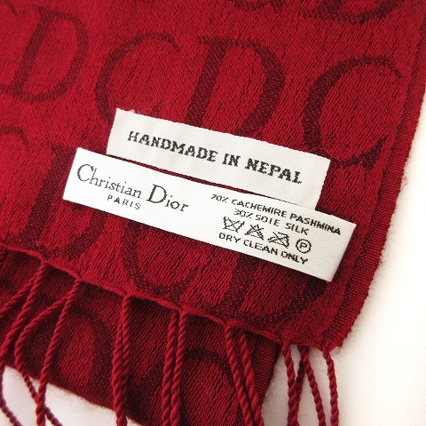 クリスチャンディオール Christian Dior マフラー ストール フリンジ  