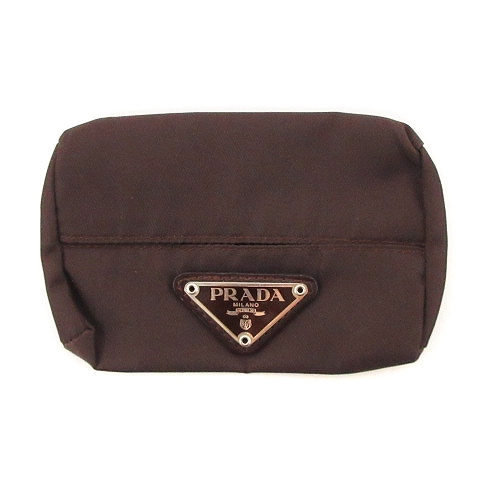 プラダ PRADA 2点セット コスメポーチ ポケットティッシュケース 三角 