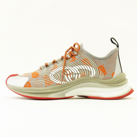グッチ GUCCI RUN 良品 22SS WMNS テクニカル ニット スニーカー 