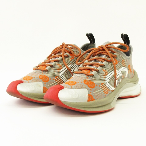 グッチ GUCCI RUN 良品 22SS WMNS テクニカル ニット スニーカー 