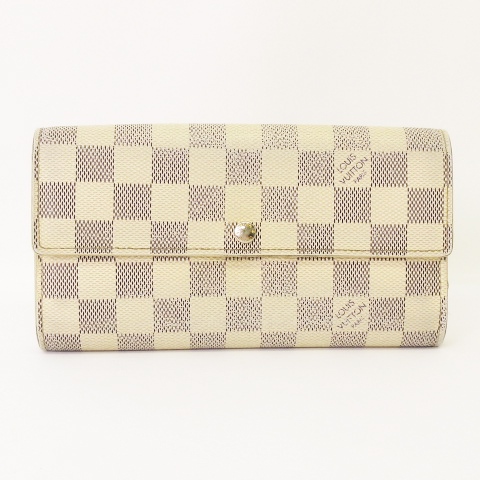 ルイヴィトン LOUIS VUITTON ダミエアズール ポルトフォイユ・サラ 長 