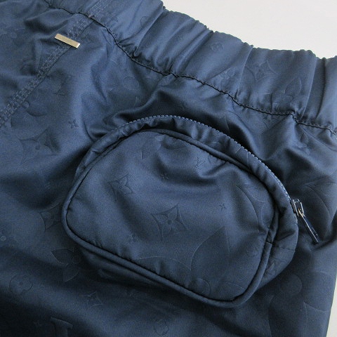 ルイヴィトン 22AW モノグラム 3Dポケット スイムパンツ ネイビー S