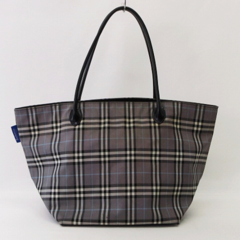BURBERRY BLUE LABEL グレー トートバッグ