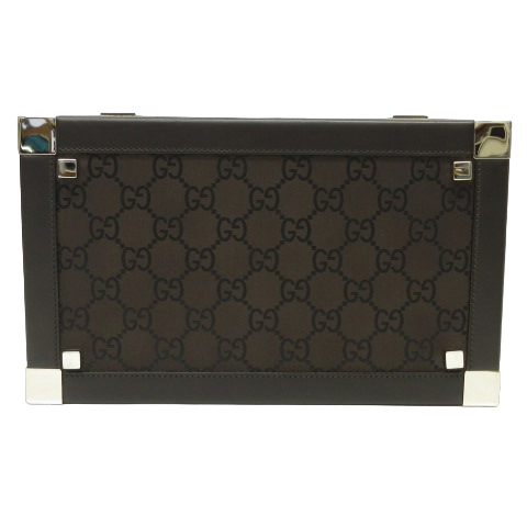 グッチ　バニティ　ボックス型　バッグ GUCCI - GUCCI コスメボックス バニティバッグ 《希少品》ナイロン GG