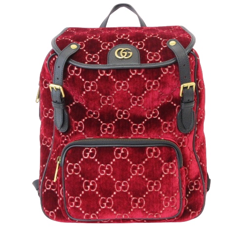 グッチ GUCCI 美品 GGベルベット スモールバックパック 574942 
