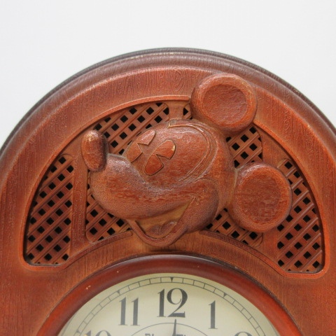 ディズニー Disney ミッキーマウス アンティーク調 置き時計 目覚まし