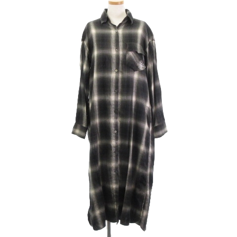 1PIU1UGUALE3 lucien pellat-finet ロングシャツ lucien pellat-finet ブラック長袖シャツ L - メルカリ