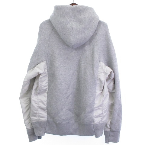 サカイ sacai 19AW SCM-033 Sponge Sweat x MA-1 Hoodie パーカー 