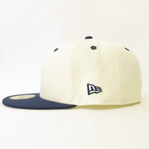 New Era 59FIFTY キャップ 7 1/2 ホワイト/ネイビー S115882854 - 応援