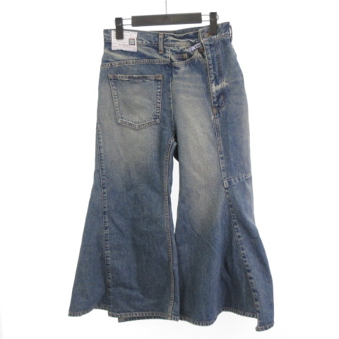 ミハラヤスヒロ MIHARA YASUHIRO 23SS 美品 アシンメトリー フレア 