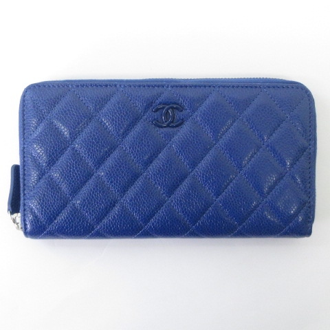 シャネル CHANEL 新品同様 マトラッセ 長財布 A50097 キャビアスキン  