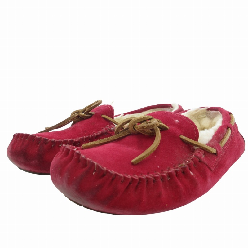 新品　UGG アグ　DAKOTA ダコタ赤 ムートンローファー アグ オーストラリア UGG australia DAKOTA ダコタ モカシン ムートン