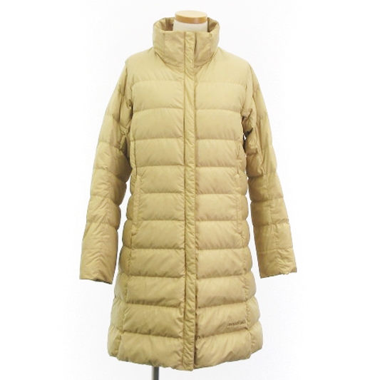 モンベル Montbell トラベル ダウン ロング コート ジップアップ ロゴ  