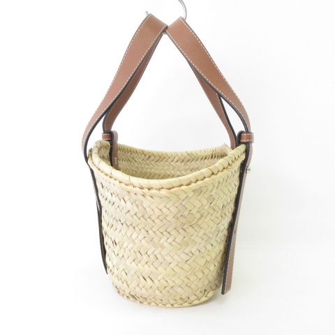 美品】ロエベ LOEWE カゴバック ナチュラル タン スモール ロエベ