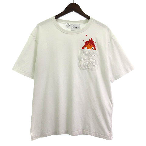 LOEWE ロエベ　ハウル　カルシファーポケットTシャツ M ロエベ ハウル カルシファーポケット Tシャツ アニメシティ
