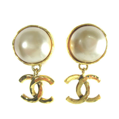 CHANEL シャネル 94P ココマークゴールドカラー イヤリング レディース