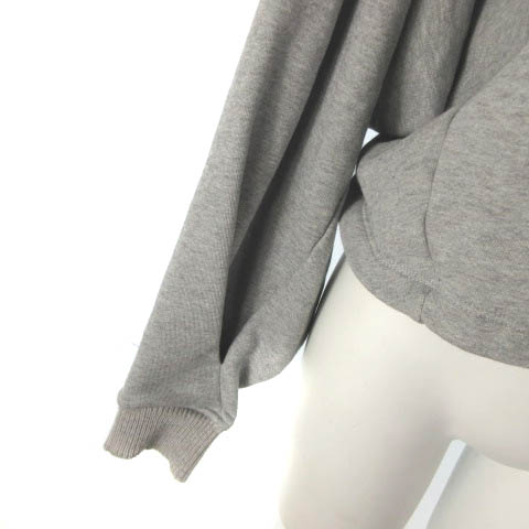 LOEWE グレー クロップドスウェット