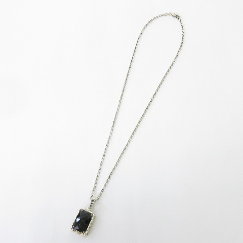 SILVER TJK オニキス ネックレス ペンダント シルバー925 黒