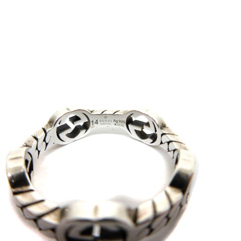 グッチ GUCCI インターロッキング リング 指輪 シルバー 14号 661523