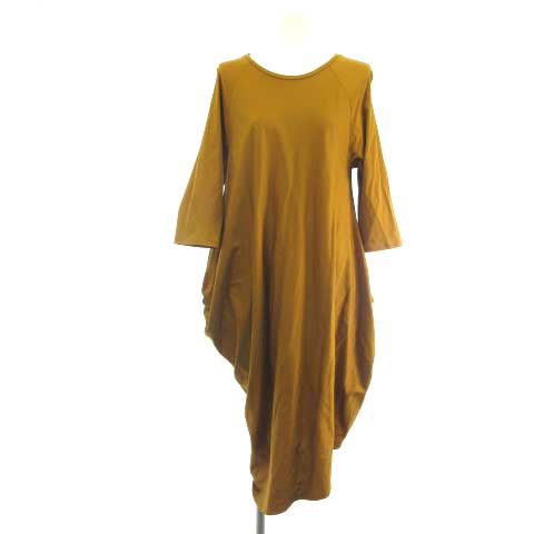 シビラ SYBILLA 美品 GBKJJ-69230 アシンメトリースムースドレス 