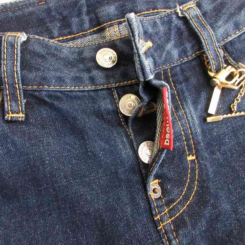 ディースクエアード DSQUARED2 ロールアップデーパードデニム パンツ 