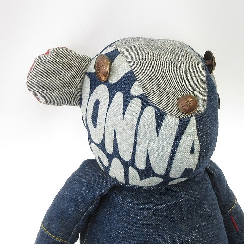エヴィス EVISU ベア 美品 希少 ぬいぐるみ くま デニム 2536 青