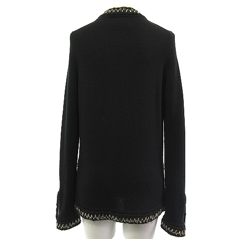 シャネル CHANEL カシミヤ カーディガン チェーン ココマーク 4P