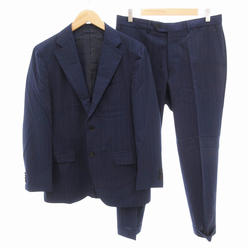 専用】EDIFICE エディフィス メンズスーツ セットアップ ネイビー 濃紺