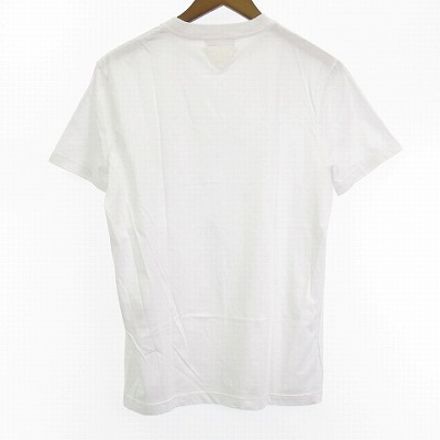 未使用 24SS PRADA プラダ クールネック 無地 半袖 Tシャツ 白 L プラダ PRADA 無地 Tシャツ カットソー 半袖 白 ホワイト M