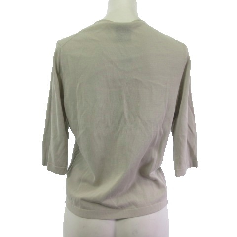 【中古】未使用品 シビラ SYBILLA タグ付き GBSHB-31700 フラワー刺繍五分袖カーディガン 五分袖 花柄 グレー M レディース 未使用品 シビラ SYBILLA タグ付き GBSHB-31700 フラワー刺繍五分袖