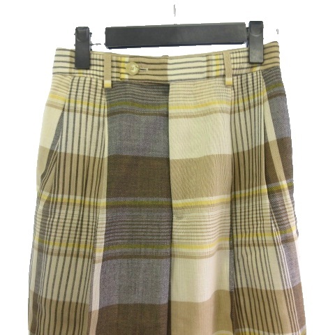 オーラリー AURALEE HARD TWIST ORGANIC WOOL MESH CHECK SLACKS  