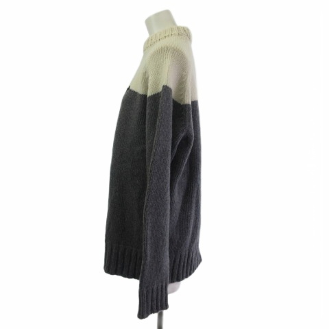 パトゥ PATOU ニット セーター バイカラー 長袖 ハイネック