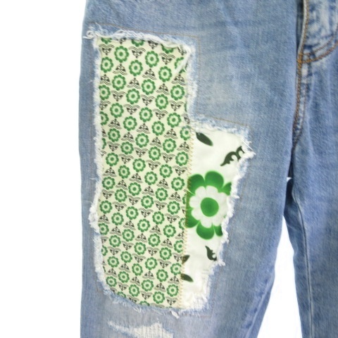 エルマノシェルビーノ ERMANNO SCERVINO デニムパンツ ジーンズ リペア  