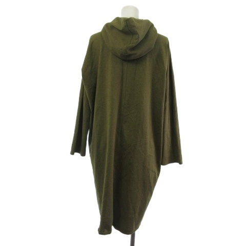 ババグーリ Babaghuri ロングパーカー ジャケット カーキ M  