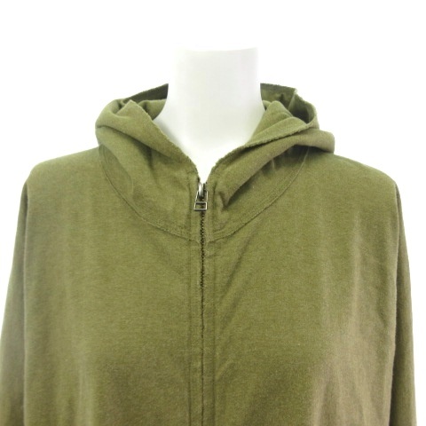 ババグーリ Babaghuri ロングパーカー ジャケット カーキ M  