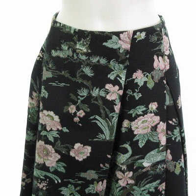 ケイタマルヤマ KEITA MARUYAMA 美品 スカート 花柄 ギャザー フレア  
