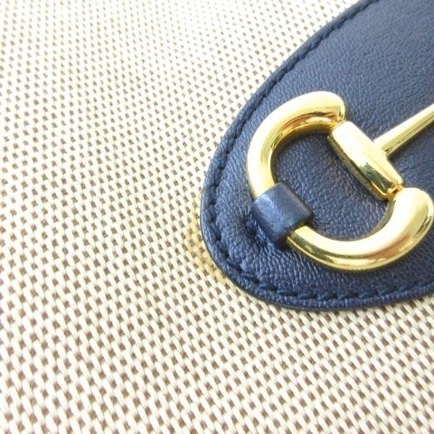グッチ GUCCI 623694 日本限定 1955 ホースビット トートバッグ ショルダーバッグ ベージュ ネイビー  レディース