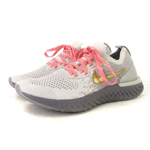 ナイキ Nike Epic React Flyknit Metalic Premium エピック リアクト フライニット メタリック プレミアム ランニングシューズ スニーカー Av3048 070 灰 グレー 23 靴 Sm レディース 002 ベクトルパーク