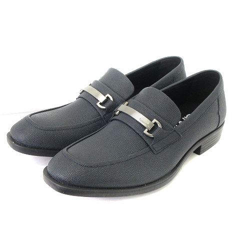 カルバンクライン Calvin Klein ローファー シューズ ロゴ プレート シボ革 レザー 26 5 紺 ネイビー系 Sm 靴 メンズ 002 ベクトルパーク カルバンクライン Calvin Klein ローファー シューズ ロゴ プレート シボ革 レザー 26 5 紺 ネイビー系 Sm 靴 メンズ 002 ベクトルパーク