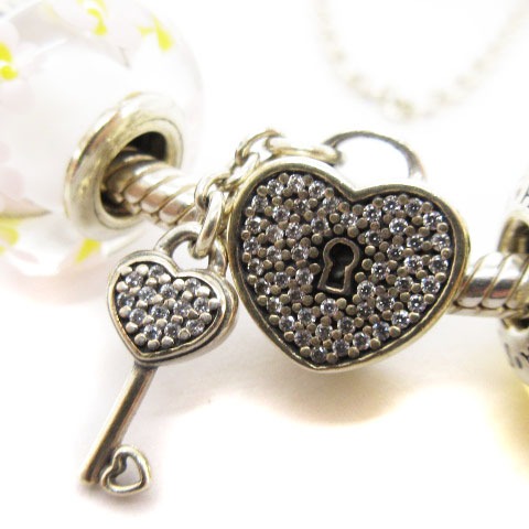 パンドラ Pandora ディズニー Disney ブレスレット S925 錠前 フラワーモチーフ シルバー系 アクセサリー Sm レディース 002 ベクトルパーク