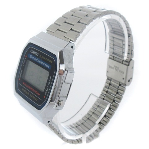 未使用品　カシオ × アーペーセー デジタル腕時計　チープカシオ　シルバー CASIO - 【新品】カシオ チープカシオ シルバー ベゼル デジタル