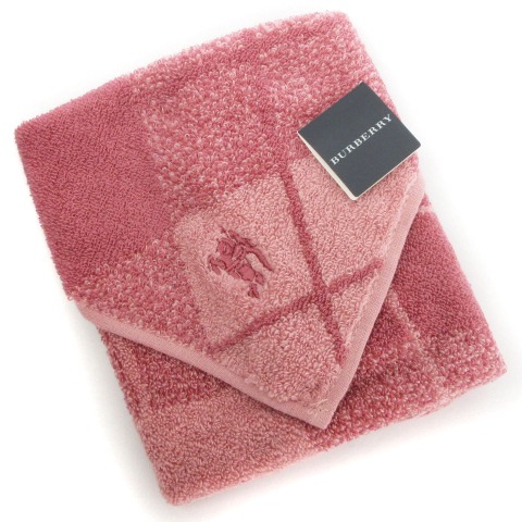 未使用品 バーバリー Burberry ハンカチ 2点 セット ハンドタオル チェック ベージュ ピンク系 小物 Sm メンズ レディース 002 ベクトルパーク
