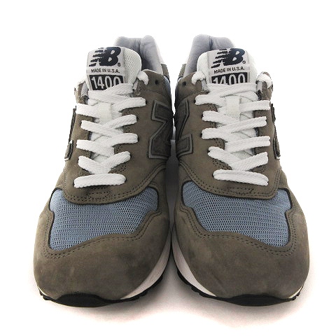 ニューバランス NEW BALANCE 美品 スニーカー ロゴ ヌバック メッシュ 