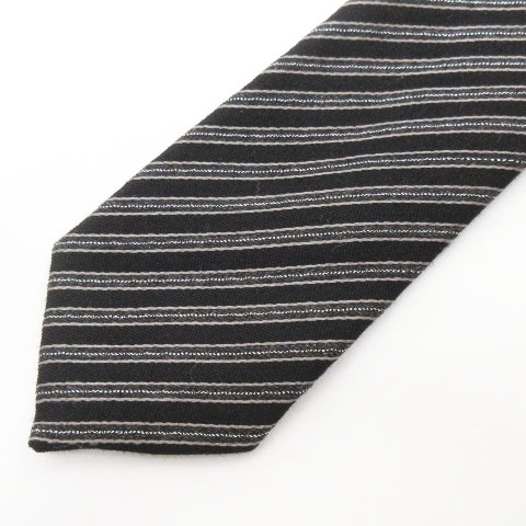 美品 Dior HOMME ディオール オム ネクタイ ナロータイ ロゴ プレート  